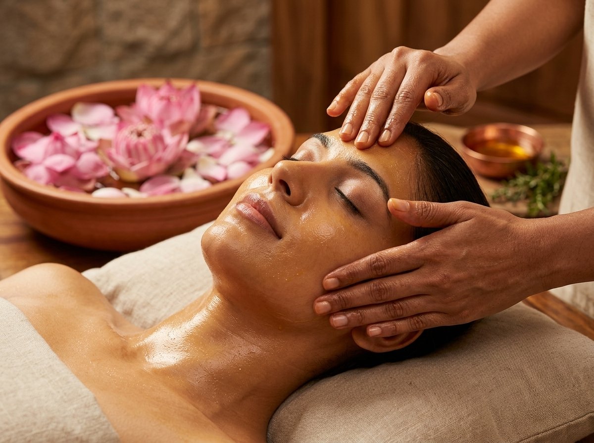 04 Mukha Abhyangam Ayurvedic Facial Massage