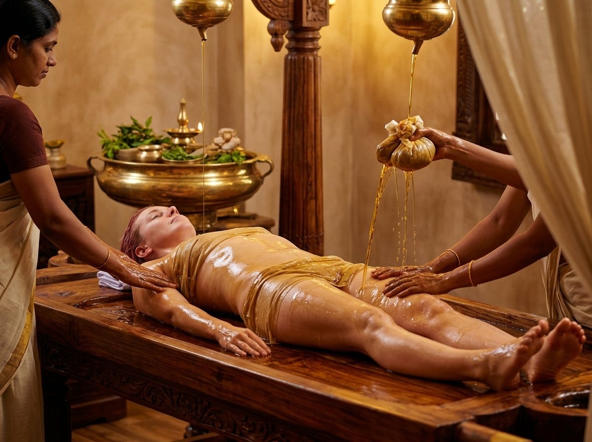 09 Pizhichil Royal Oil Bath